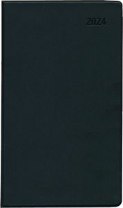 Zettler 602322 Taschenkalender 520 - 1 Monat / 2 Seiten, 9,5 x 16 cm, schwarz