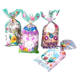50pcs Verpackungstaschen Transparent Cartoon Bunny Eggs Chick Großkapazität Mehrzweckfestes dekorativ-A