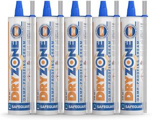 Dryzone Horizontalsperre Injektions-Creme - Injektionsverfahren gegen aufsteigende Feuchtigkeit - WTA  (5 x 310 ml Kartuschen)