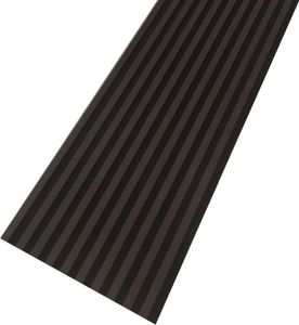 MEBANO. Akustikpaneele Holz 240 x 53 cm, Farbe: Schwarz Matt Wandpaneele, Holzpaneele Wand, Moderne Lamellenwand auf Filz, MDF Wandverkleidung