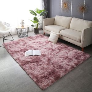 Rebiko Huňatý koberec Mäkký koberec svetlo růžový plyšový plyš plyšový koberec 120x170 cm