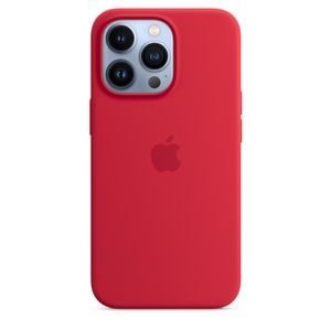 Apple Silicone Case with MagSafe für A2638 Apple iPhone 13 Pro - red