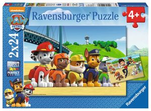 2 x 24 Teile Ravensburger Kinder Puzzle Paw Patrol Heldenhafte Hunde 09064