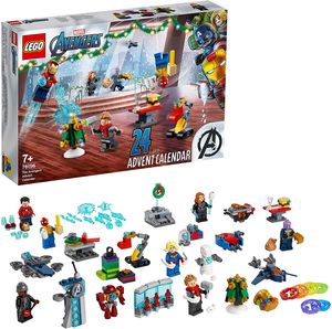 LEGO 76196 Marvel Avengers Adventskalender 2022 Spielzeugset aus Bausteinen mit Spider-Man und Iron Man für Kinder ab 7 Jahren Weihnachtsgeschenk, Minifiguren Charaktere Advent Kalender Superhelden