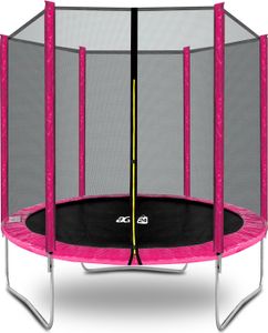 Aga SPORT TOP Trampolin,Kindertrampolin mit Sicherheitsnetz  180 cm Rosa