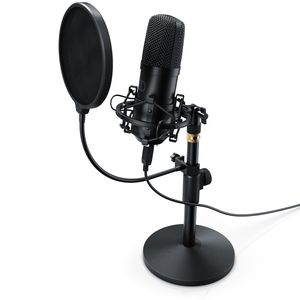 LIAM&DAAN Profi Podcast Set - USB Studiomikrofon Großmembran Kondensatormikrofon