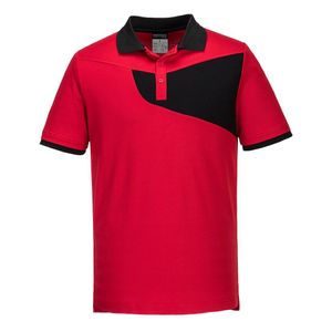 Portwest - Poloshirt für Herren - Aktiv PW229 (L) (Rot/Schwarz)