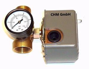 CHM GmbH® Druckschalter Set für Gartenpumpe oder Hauswasserwerk Druckwächter Druckkessel