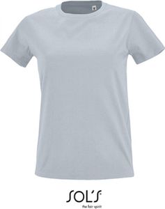 SOLs 02080 | Damen Round Neck Fitted T-Shirt Imperial - Farbe: Pure Grey - Größe: XXL