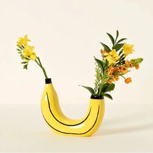 Blumen Vase Banane