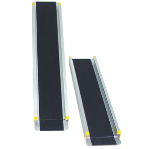 COSTWAY 2 x Auffahrrampe 270kg belastbar Teleskoprampe Auffahrschiene Laderampe Rollstuhlrampe Rampe 121,5-212,5cm Schwarz