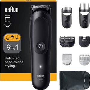 Maszynka do strzyżenia włosów Braun AIO5540 Czarny 14 Litowo-jonowy