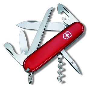 Victorinox Camper Taschenmesser mit 13 Funktionen in Rot Rot