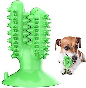 Hundezahnbürste Kauspielzeug Hundezahnreinigungsstab, Welpe Zahnbürste Zahnpflege für kleine mittlere große Hunde-Grün
