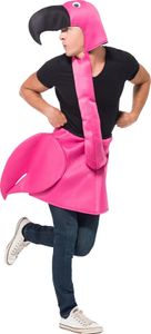 Lustiger Flamingo Uni-Kostüm pink