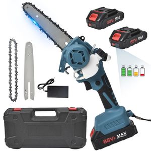 6 Zoll bürstenlose Kettensäge, Mini - Akku - Kettensäge, Holz bearbeitung, Garten schneiden, 2 x Batterie Mit Digitalanzeige, bürstenlose Kettensäge 6 Zoll bürstenlose Kettensäge, Mini - Akku - Kettensäge, Holz bearbeitung, Garten schneiden, 2 x Batterie Mit Digitalanzeige, bürstenlose Kettensäge
