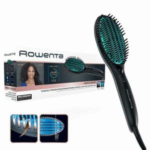 Rowenta cf5820 Smoothing Brush Hot Black Green 1.8 m - Curling Iron (Smoothing Brush, Hot, Straight Barrel, 160 C, 200 C, 45 S) Black/Green