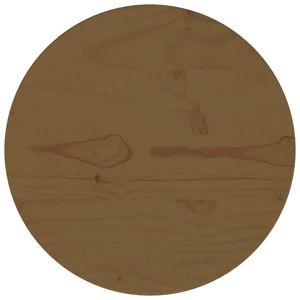 vidaXL Stolová doska hnedá Ø30x2,5 cm Borovicový masív