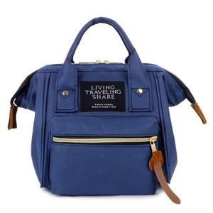 3in1 Damen Schultertasche Handtasche Rucksack in Blau, Frauen Tasche, Multifunktionstasche
