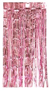 Türvorhang Lametta 250x100cm, Farbauswahl:rosa