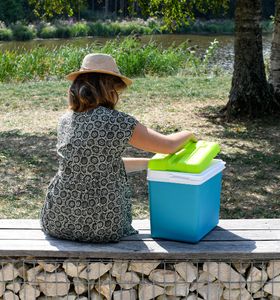 EDA Kühlbox Promotion, 35 Liter, blau-grün 178289