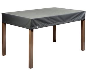 Schutzhülle Tisch Tischplattenhaube Grau Rechteckig 203 x 103 x 23 cm mit Ösen und Zugband