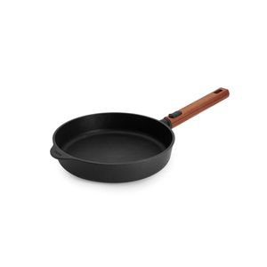 Woll "ECO Logic QXR" Flach-/ Bratpfanne, Ø 24 cm, mit abnehmbarem Holzstiel (-FREE) - Induktionsgeeignet