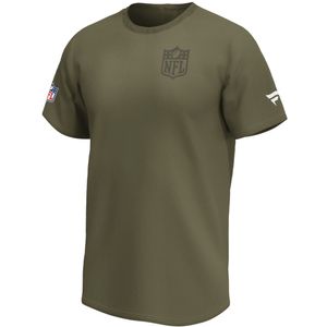 NFL T-Shirt NFL Logo Schild Iconic Back and Front olive Logo Football S