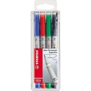 STABILO Folienstift OHPen universal wasserlöslich 4er Etui S