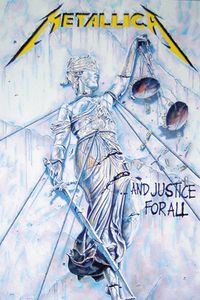 Metallica Poster Unisex And Justice For All multicolor Standard