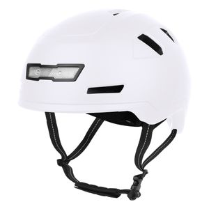 VINZ Nevis Speed Pedelec Helm (NTA 8776) mit LED - Matt Weiß | M