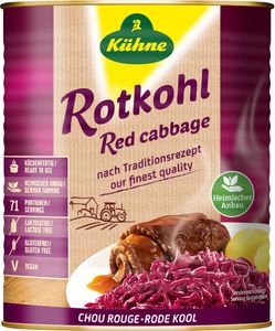 Červená kapusta Kühne The Original pripravená na varenie s osušenou hmotnosťou 9200g