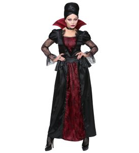 Vampirin Kleid mit Halsband, Groesse:XXL