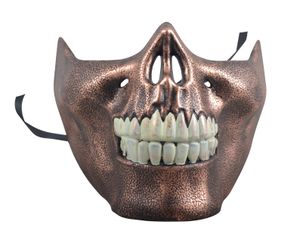 Steampunkmaske für untere Gesichtshälfte Maske Karneval Kostüm Retro Pest