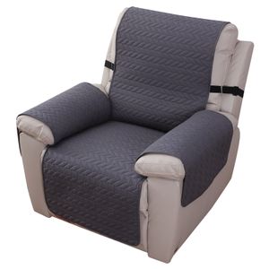 Sesselschoner Gesteppt 100% Wasserdicht Liegestuhlbezug Sofaschoner Sofabezug Schonbezug Für Sessel Sofa Relaxsessel, Grau