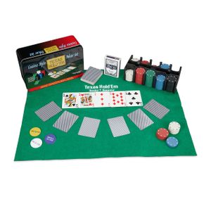 relaxdays Poker-Set TEXAS HOLD'EM Kartenspiel