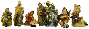 Krásné figurky do betléma 12 ks, cca 11 cm, K 001