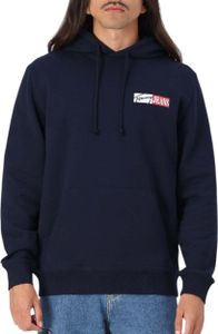 Tommy Hilfiger Jeans Dunkelblauer Eingang Grafik -Hoodie – Xxl