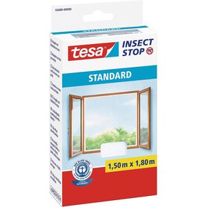 tesa Fliegengitter STANDARD für Fenster 1,50 m x 1,80 m weiß