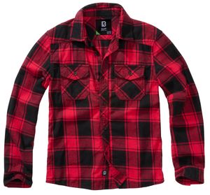 BRANDIT Kids Check Shirt Long Sleeve red/black Gr. 146/152