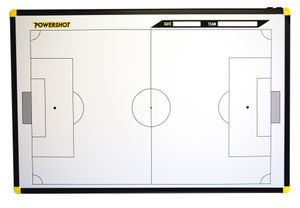 POWERSHOT® - Fußball-Taktiktafel - 90 x 60 cm - Mit Stift + Schwamm + Magnets