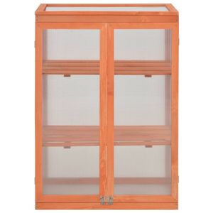 vidaXL Gewächshaus-Schrank Holz 75x47x109 cm