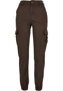 Dámské kalhoty Urban Classics Ladies High Waist Cargo Pants brown - 30