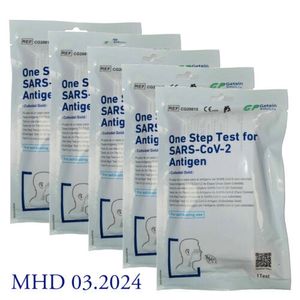 5x Getein Biotech Selbsttest CE 1434 zertifiziert BfArM Test-ID: AT 1257/21 Device ID Nr.1820   Schnelltest. Test für SARS-CoV-2-Antigen MHD 03.2024