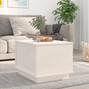 Maison Exclusive Konferenční stolek bílý 40 x 50 x 35 cm masivní borové dřevo