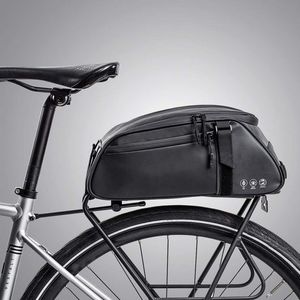 Fahrrad Gepäckträgertasche 8L Multifunktionale Erweiterbare wasserdichte MTB Fahrradtaschen Gepäckträger Fahrradträgertasche Umhängetasche