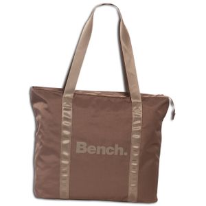 Torba na ramię Bench Shopper Bag 400D Twill Nylon szaro-brązowa OTI305A