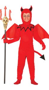 Fiestas Guirca kostüm Teufel junior Polyester rot Größe 7-9 Jahre