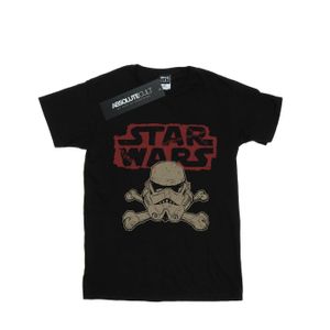 Star Wars - "Stormtrooper Skull Logo" T-Shirt für Damen BI51487 (XL) (Schwarz)