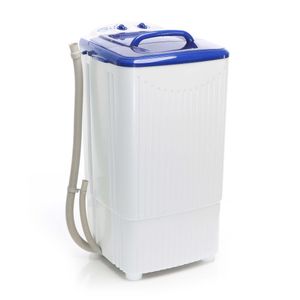 Kuppelt tragbare Waschmaschine, Mini-Waschmaschine, Camping, Waschmaschine,  mit Frottee, 36,5 x 60 x 73 cm, 7,6 kg (weiß und blau) : : Large  Appliances